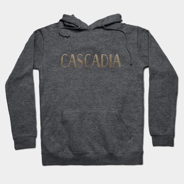 Cascadia - Classic Gold Hoodie by Cascadia by Nature Magick